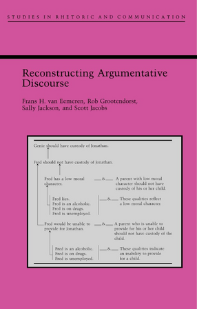 Cover image for Reconstructing argumentative discourse