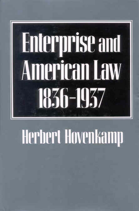 Cover image for Enterprise and American law, 1836-1937