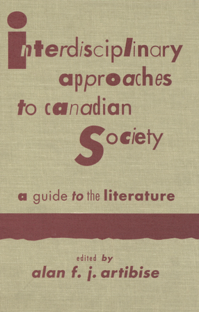 Cover image for Interdisciplinary approaches to Canadian society: a guide to the literature