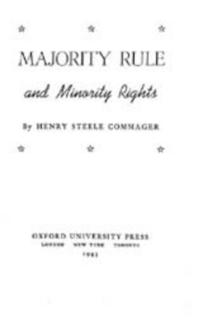 Cover image for Majority rule and minority rights