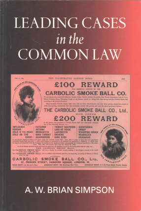 Cover image for Leading cases in the common law