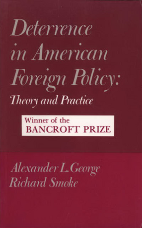 Cover image for Deterrence in American foreign policy: theory and practice