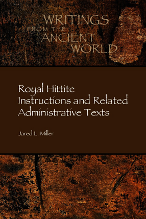 Cover image for Royal Hittite instructions and related administrative texts