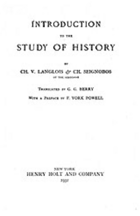 Cover image for Introduction to the study of history