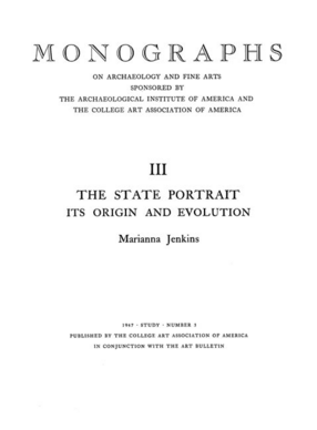 Cover image for The state portrait: its origin and evolution