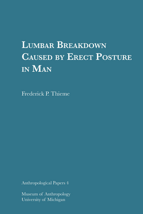 Cover image for Lumbar Breakdown Caused by Erect Posture in Man