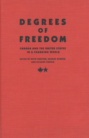 Cover image for Degrees of freedom: Canada and the United States in a changing world