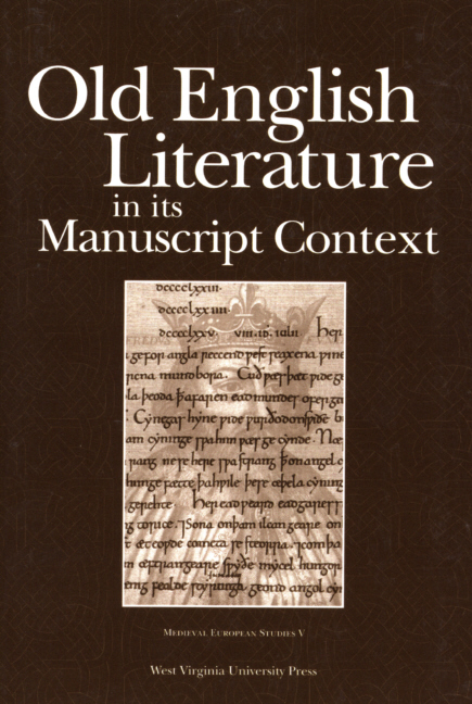 English literature - Old English, Poetry, Manuscripts