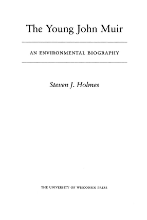 Cover image for The Young John Muir: An Environmental Biography
