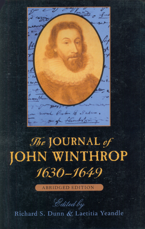 Cover image for The journal of John Winthrop, 1630-1649