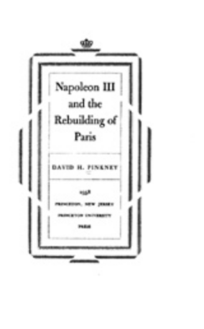 Cover image for Napoleon III and the rebuilding of Paris