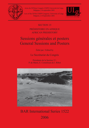 Cover image for Section 15: Préhistoire en Afrique / African Prehistory: Sessions générales et posters / General Sessions and Posters