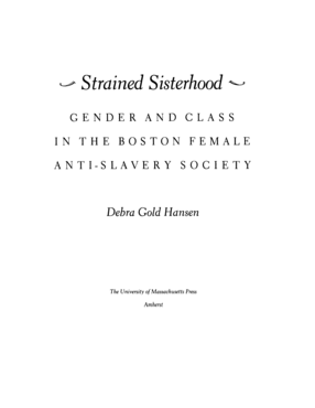 Cover image for Strained Sisterhood: Gender and Class in the Boston Female Anti-Slavery Society
