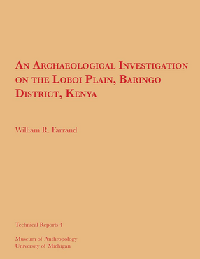 Cover image for An Archaeological Investigation on the Loboi Plain, Baringo District, Kenya