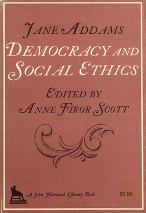 Cover image for Democracy and social ethics