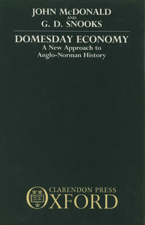Cover image for Domesday economy: a new approach to Anglo-Norman history