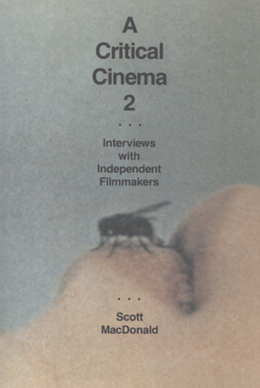 Cover image for A critical cinema: interviews with independent filmmakers, Vol. 2
