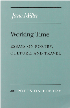 Cover image for Working Time: Essays on Poetry, Culture, and Travel