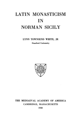 Cover image for Latin monasticism in Norman Sicily