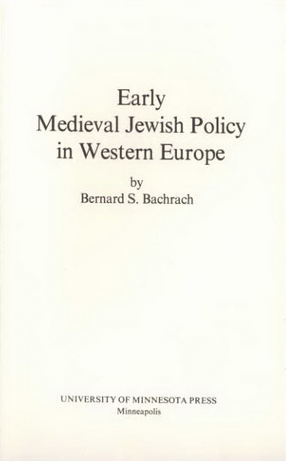 Cover image for Early medieval Jewish policy in Western Europe