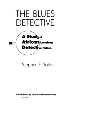 Cover image for The Blues Detective: A Study of African American Detective Fiction