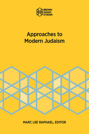 Cover image for Approaches to Modern Judaism