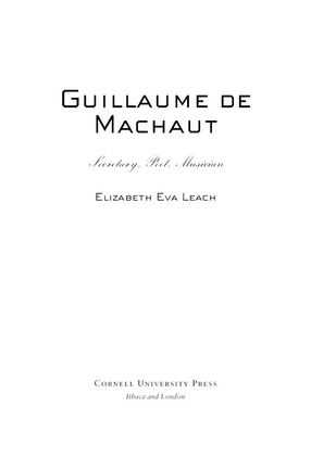 Cover image for Guillaume de Machaut: secretary, poet, musician