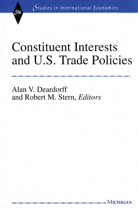 Cover image for Constituent Interests and U.S. Trade Policies