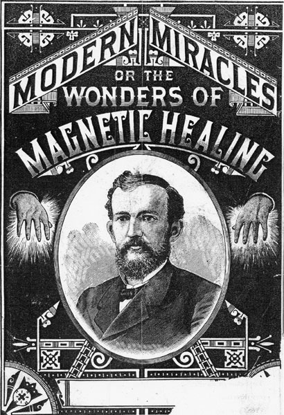 "Modern Miracles or the Wonders of Magnetic Healing," miscellaneous pamphlet cover, no author or date, Electricity, box 1, loose pamphlets, Warshaw Collection of Business Americana, Archives Center. Courtesy of the National Museum of American History, Smithsonian Institution.