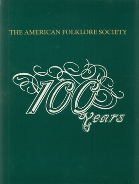 Cover image for 100 years of American folklore studies: a conceptual history