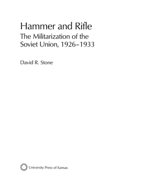 Cover image for Hammer and Rifle: The Militarization of the Soviet Union, 1926-1933