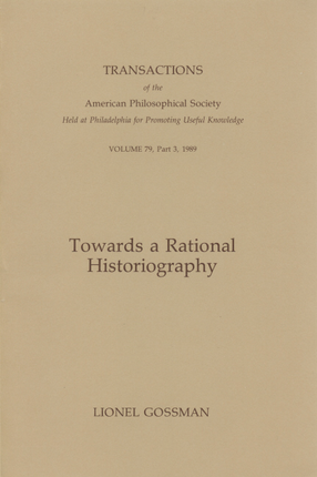 Cover image for Towards a rational historiography