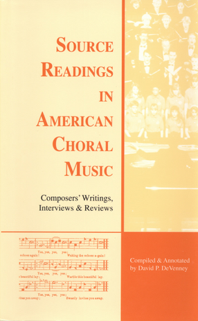 Cover image for Source readings in American choral music