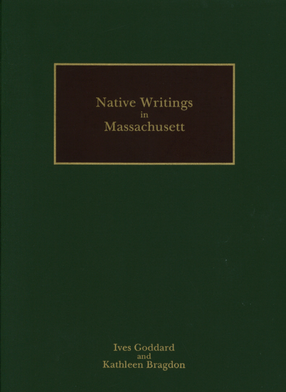 Cover image for Native writings in Massachusett, Vol. 2
