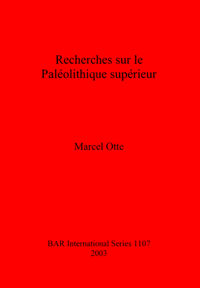 Cover image for Recherches sur le Paléolithique supérieur