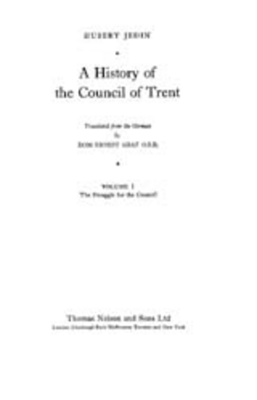 Cover image for A History of the Council of Trent, Vol. 1
