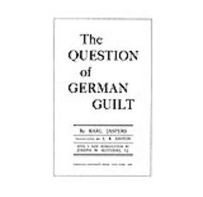 Cover image for The question of German guilt