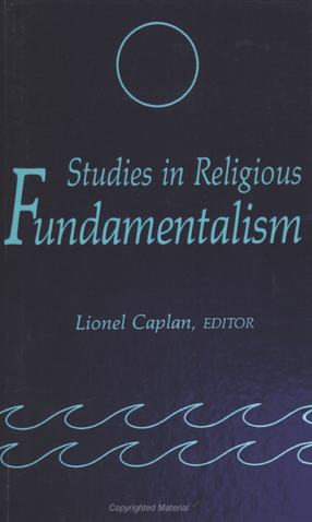 Cover image for Studies in religious fundamentalism