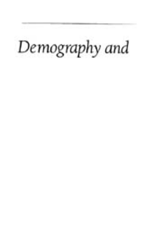 Cover image for Demography and Roman society
