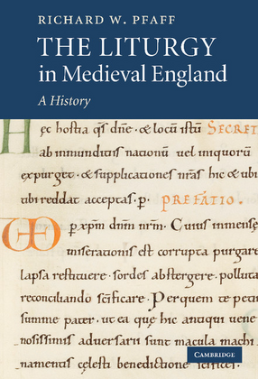 Cover image for The liturgy in medieval England: a history