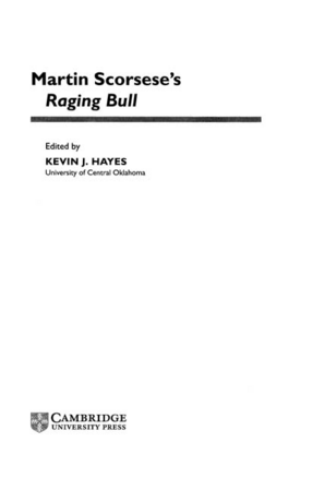 Cover image for Martin Scorsese&#39;s Raging bull