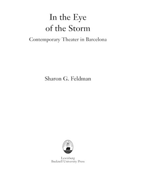 Cover image for In the eye of the storm: contemporary theater in Barcelona