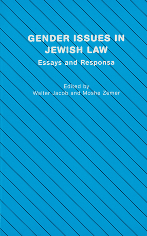 Cover image for Gender issues in Jewish law: essays and responsa