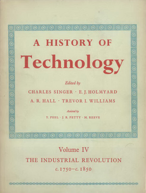 Cover image for A history of technology, Vol. 4