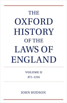 Cover image for The Oxford history of the laws of England, Vol. 2