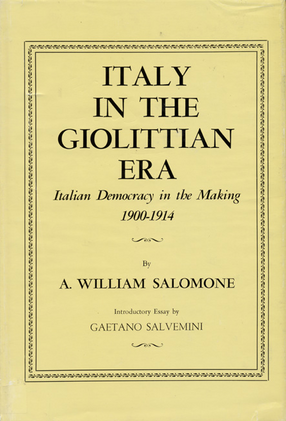 Cover image for Italy in the Giolittian Era: Italian Democracy in the Making, 1900-1914