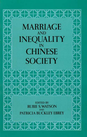 Cover image for Marriage and inequality in Chinese society