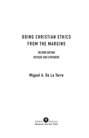Cover image for Doing christian ethics from the margins