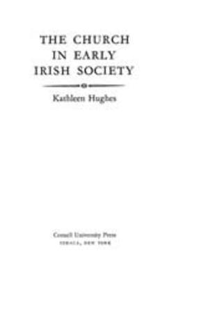 Cover image for The church in early Irish society