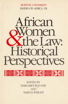 Cover image for African women &amp; the law: historical perspectives